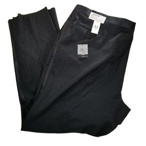 Jones New York Elements Men's 54 Waist Tuxedo Pants Flat Front Black Wool Formal